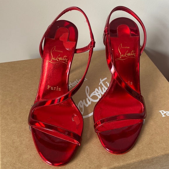 Christian Louboutin Shoes - Rosalie 100 Patent Sandal